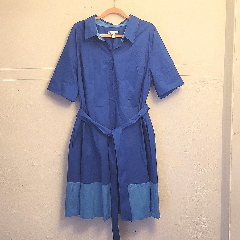 Isaac Mizrahi Cotton Shirt Dress